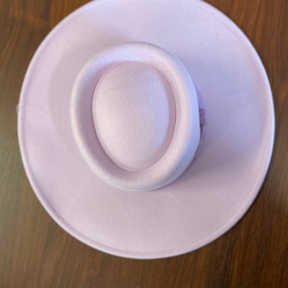 LILAC bolero rancher big brim Fedora hat - Picture 4 of 8